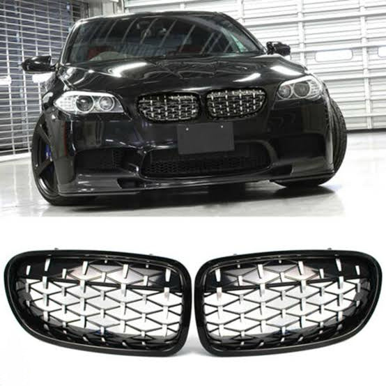 BMW F10 PRE FACELIFT MILLION STAR KIDNEY GRILLS  WITH SILVER STARS