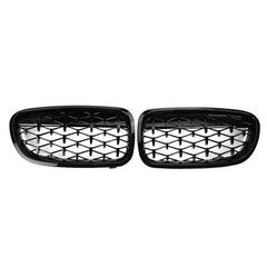 BMW F10 PRE FACELIFT MILLION STAR KIDNEY GRILLS  GLOSS BLACK