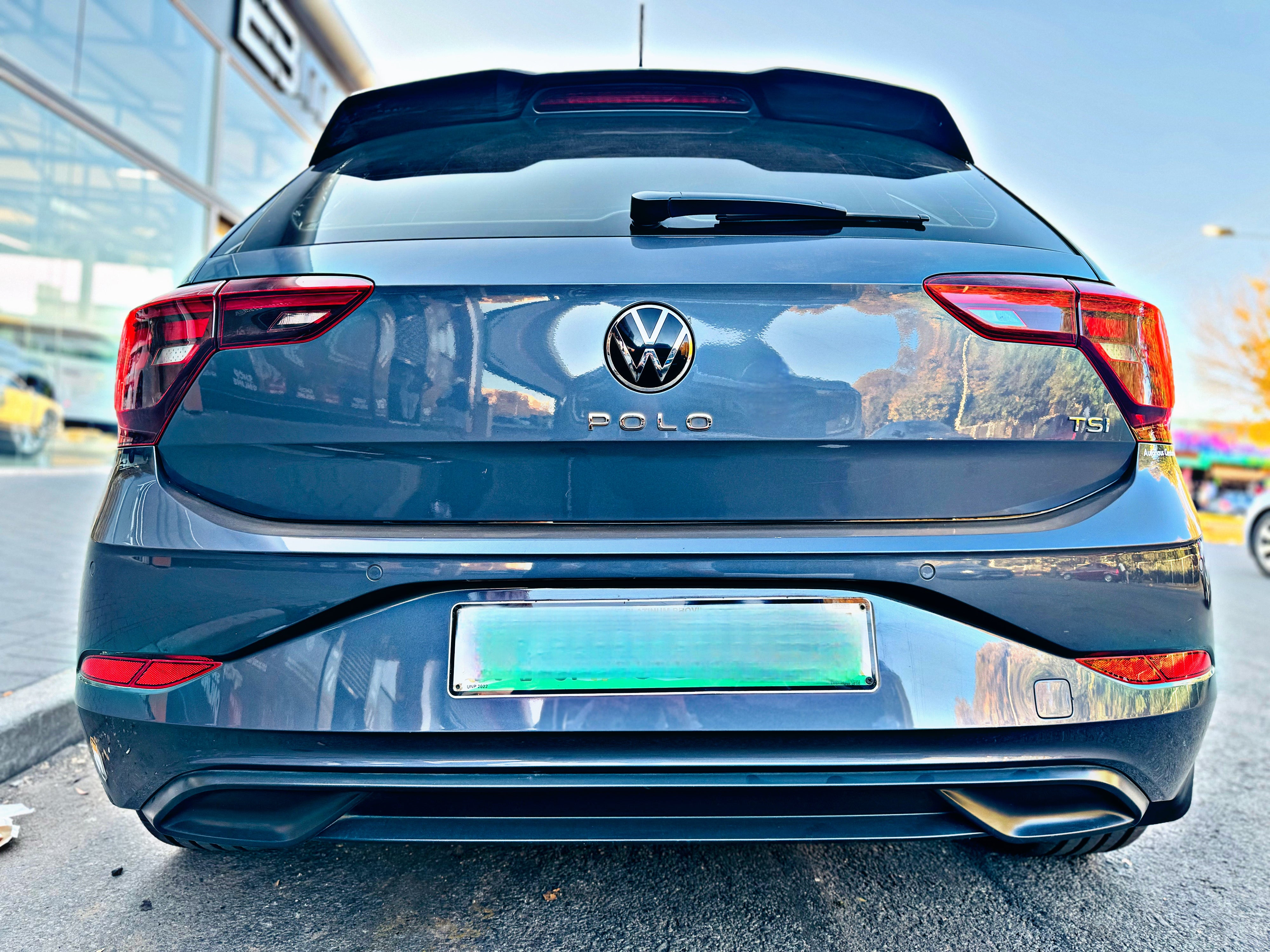 VW POLO 8 / AW TSI TO GTI STYLE AK REAR DIFFUSER GLOSS BLACK ...