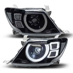 Toyota Hilux Vigo D4D  (05-08) Defender Style LED Projector Upgrade Headlights