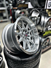 15” AS- 7582 4/100 4/108 silver wheels