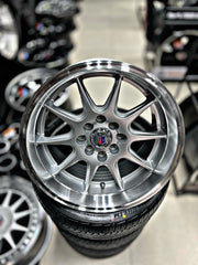 15” AS- 7582 4/100 4/108 silver wheels