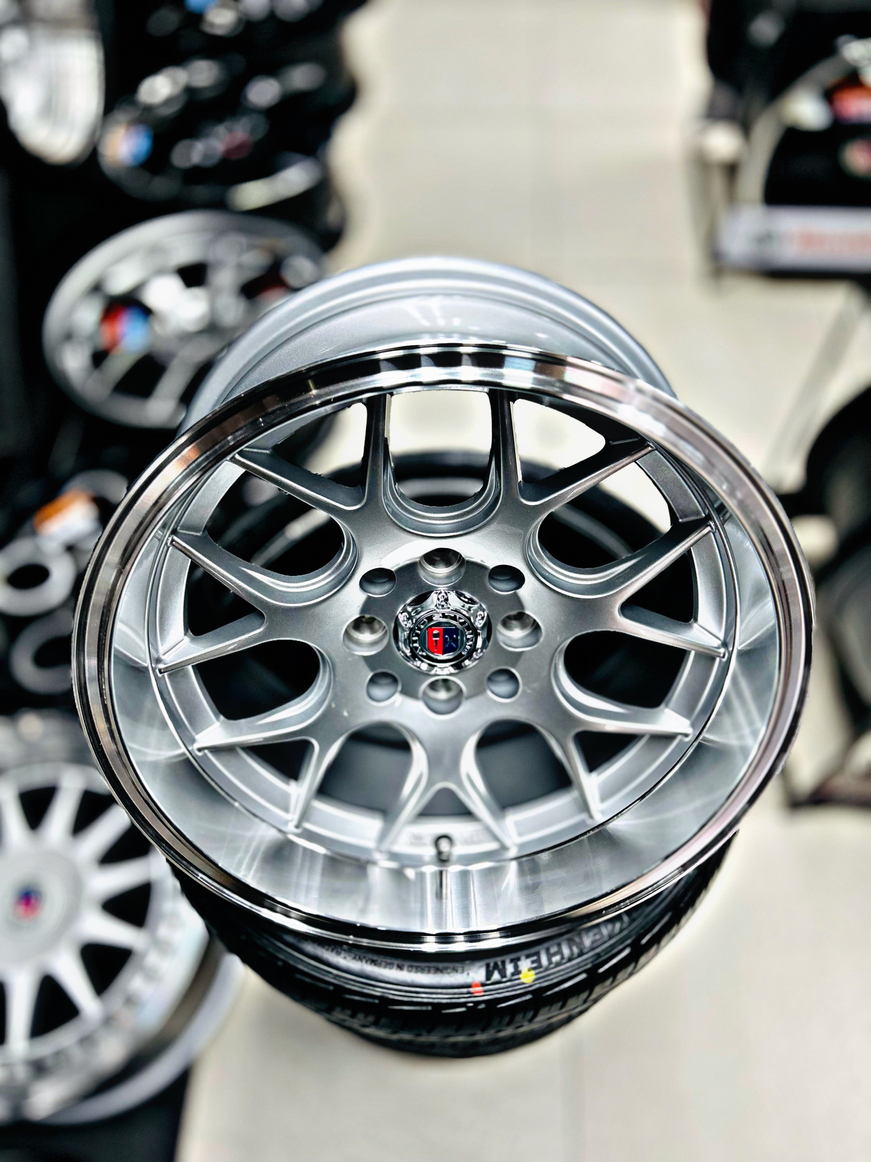 15” AS- 7695  4/100 4/114 silver wheels
