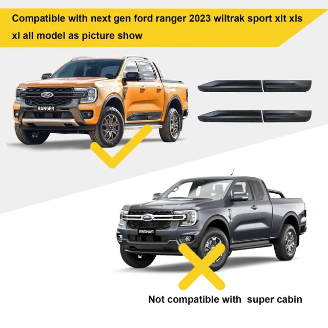 FORD RANGER NEXT GEN 2023 SIDE BODY CLADDING – Autostyling Klerksdorp