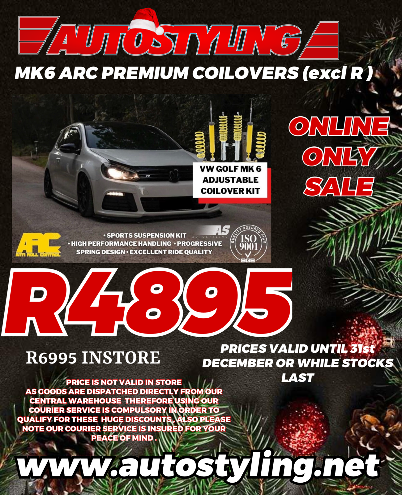 ARC COILOVERS VW Golf & Jetta  MK5 / MK6 BLUE
