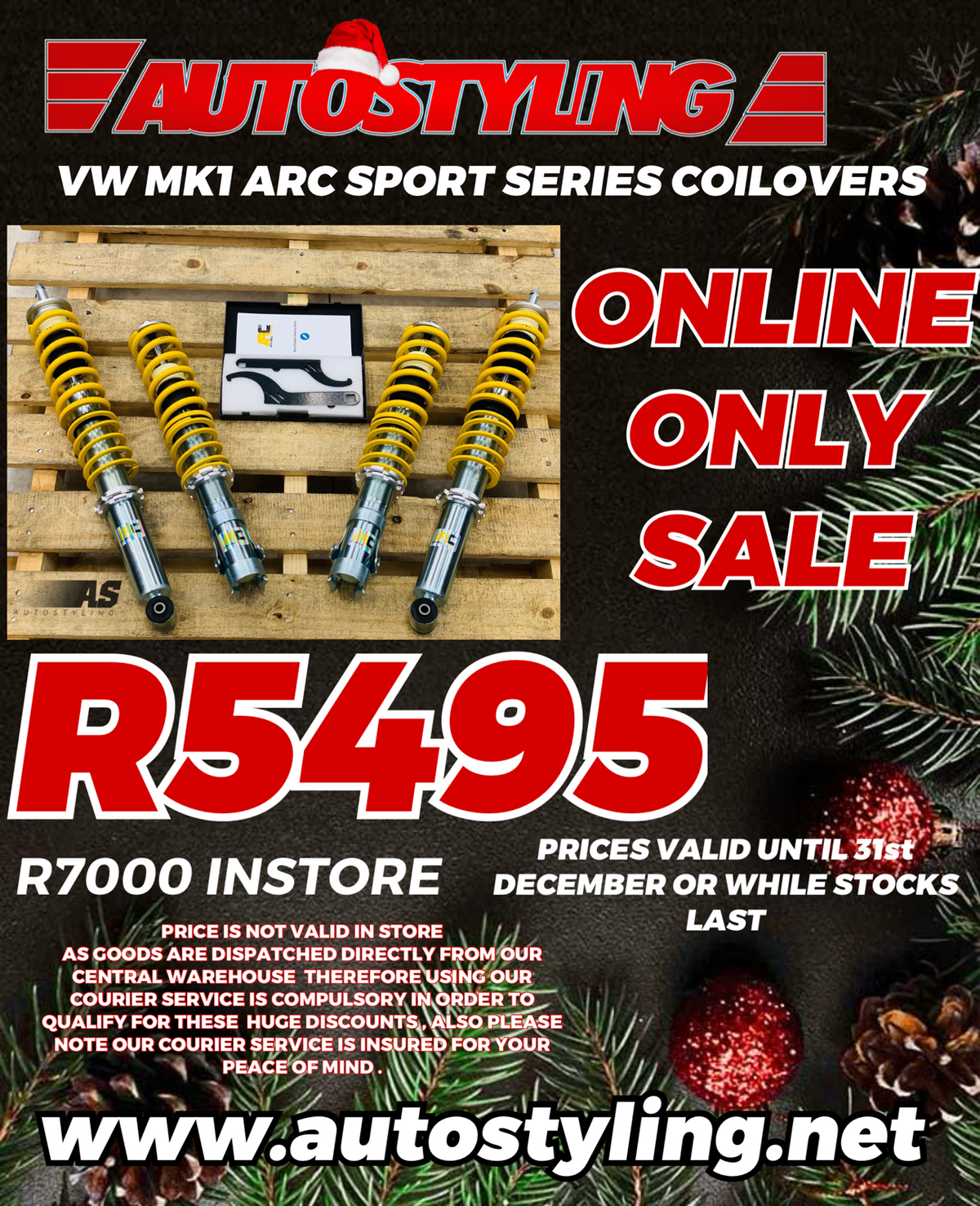 VW MK1 ARC COILOVERS VW GOLF MK1