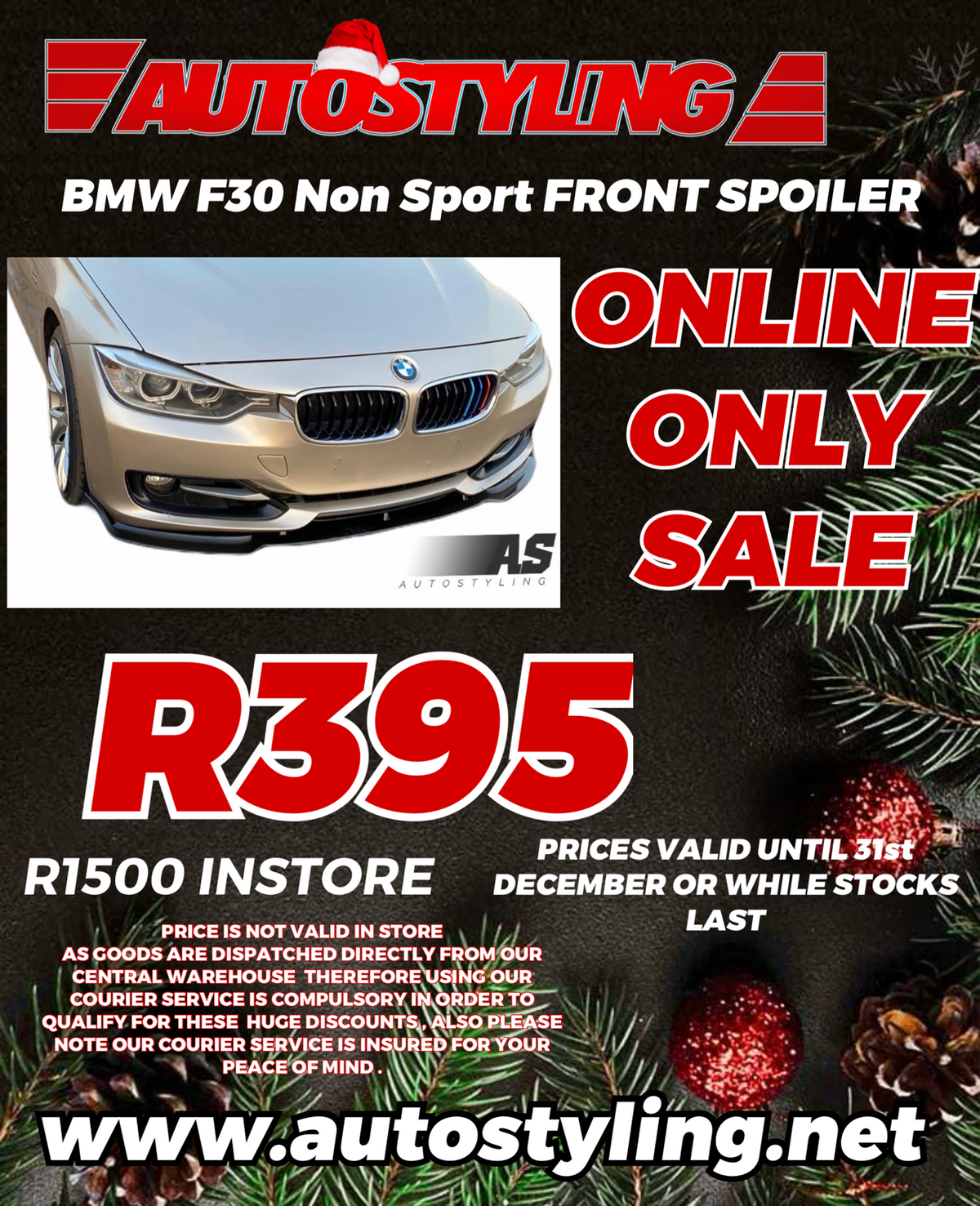 BMW F30 ( Non m sport ) front spoiler