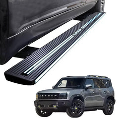 Jetour T2 (25-On) Electric Motorised Folding Side Steps chrome stripe - Autostyling Klerksdorp