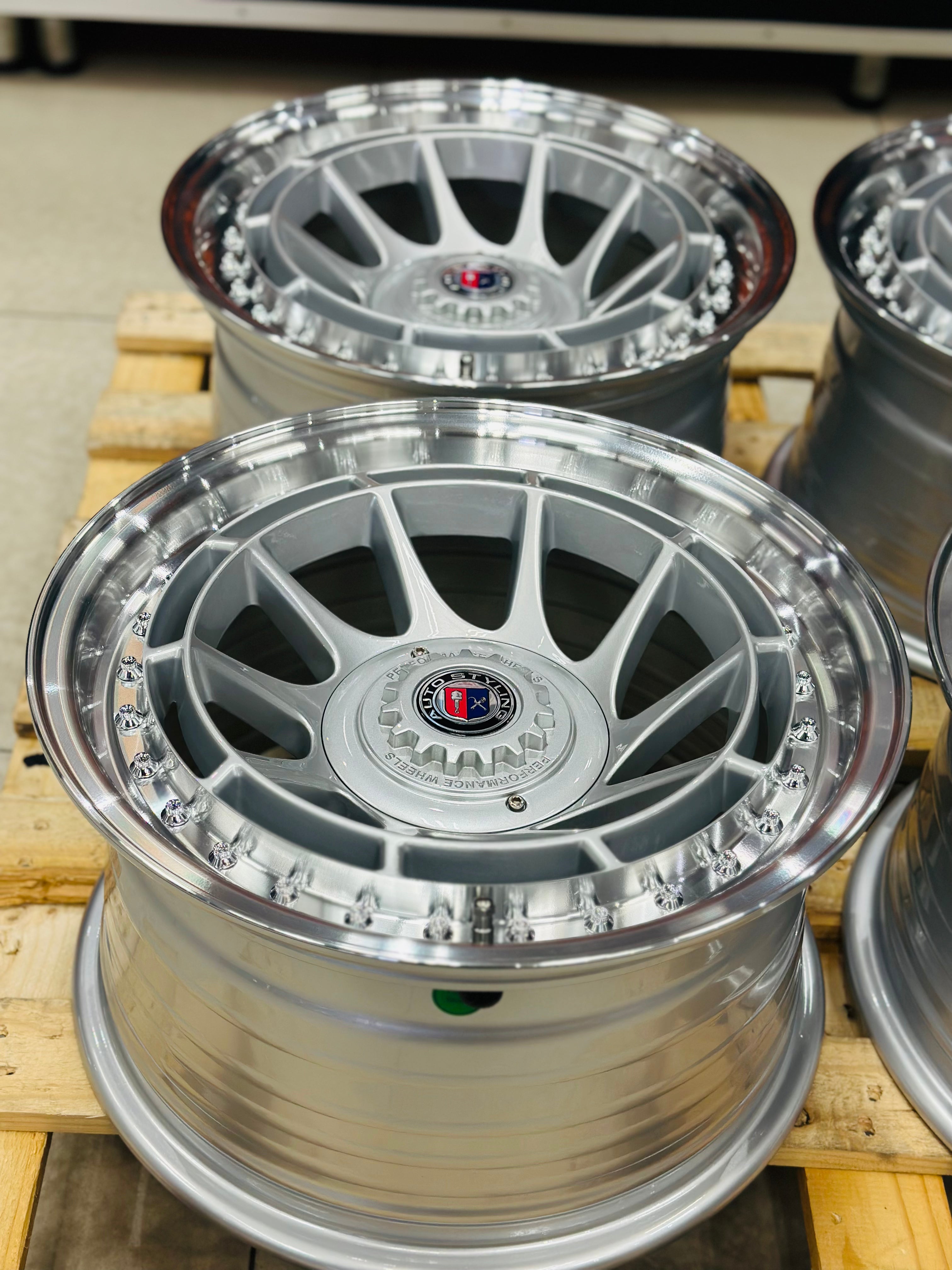 15” AS-7573 SILVER  4/100 4/108 wheels