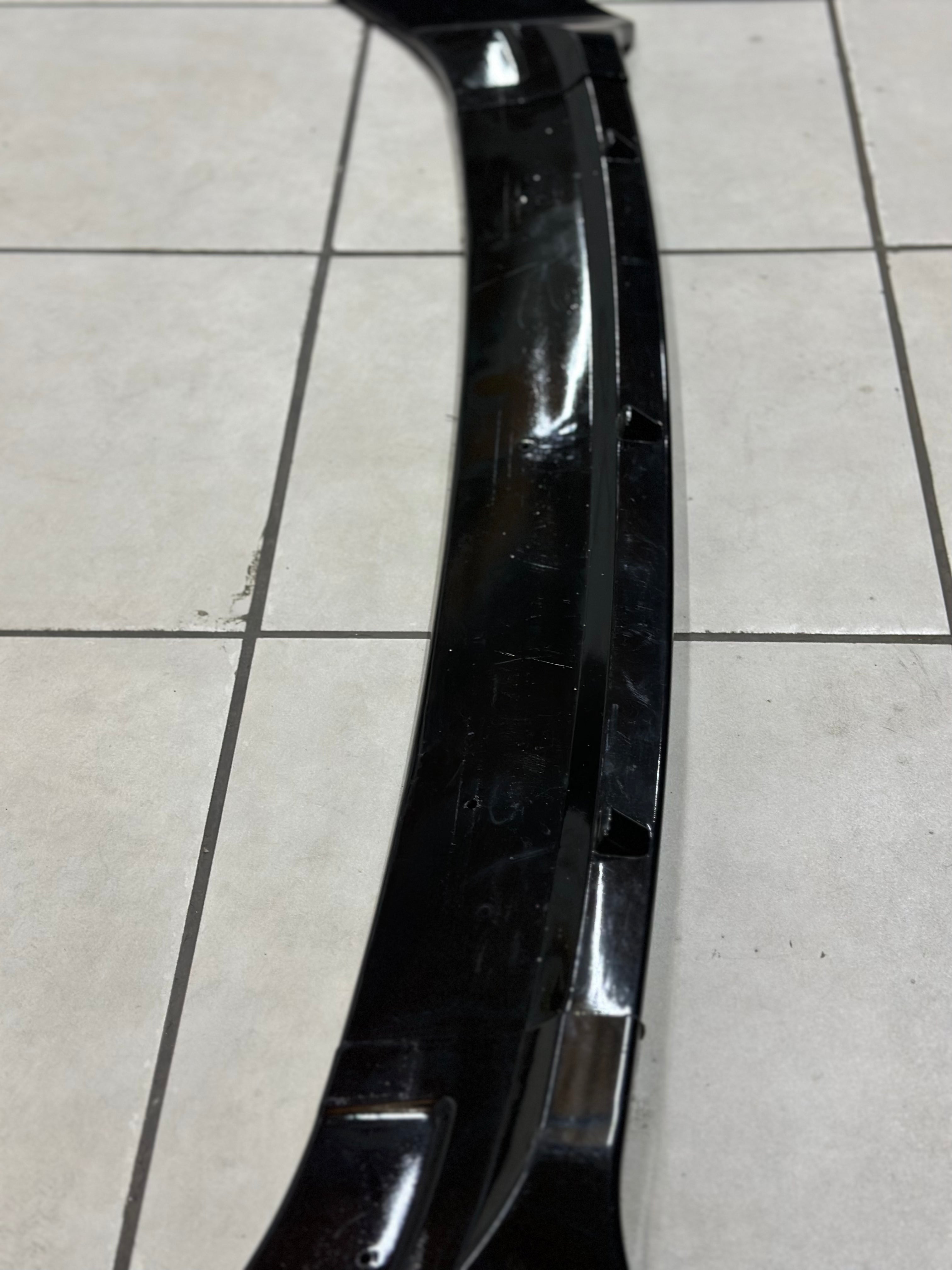 Vw MK7 plastic gloss black USED 3pce front spoiler