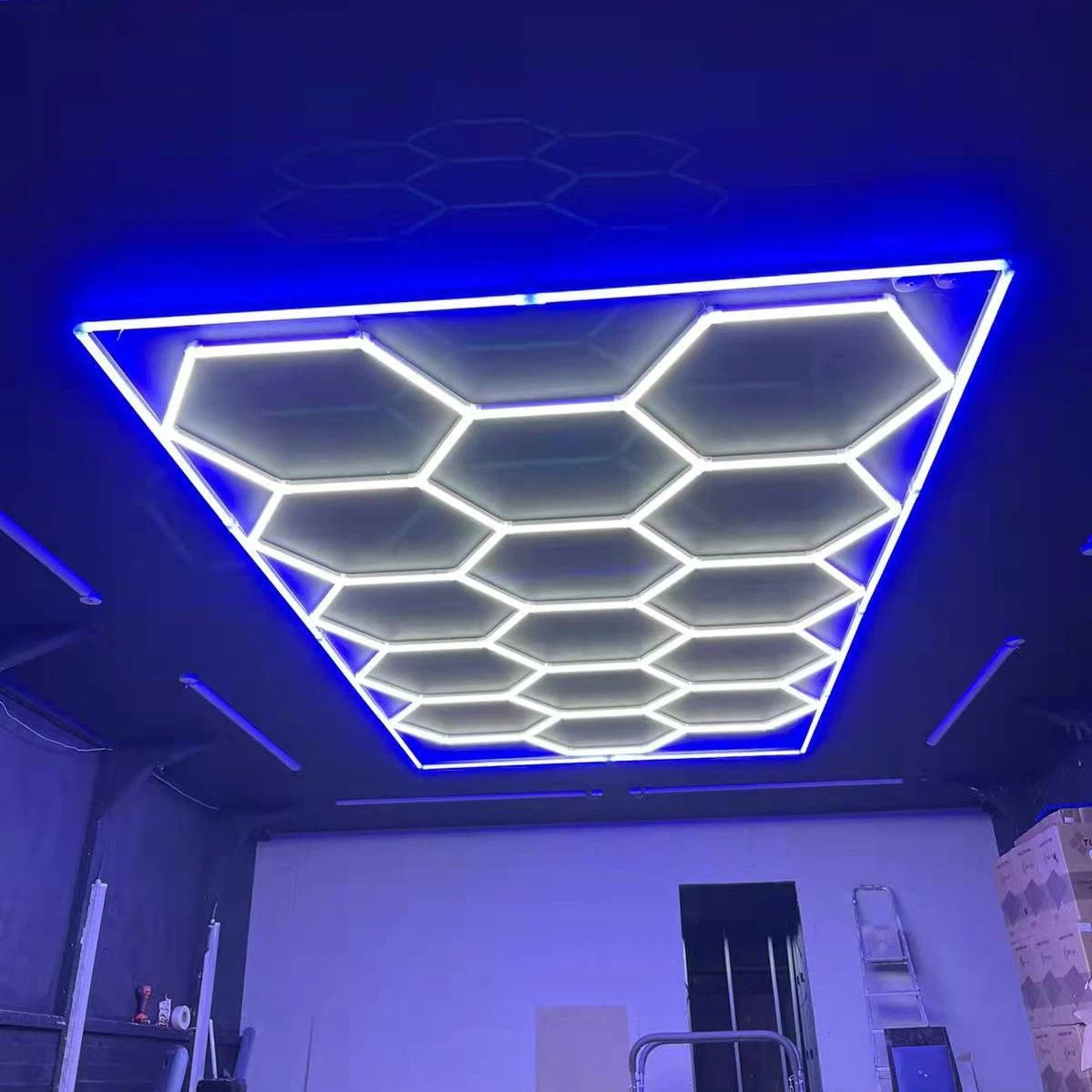 Designer Hexagon /arrow led lights 4.8m x2.4m