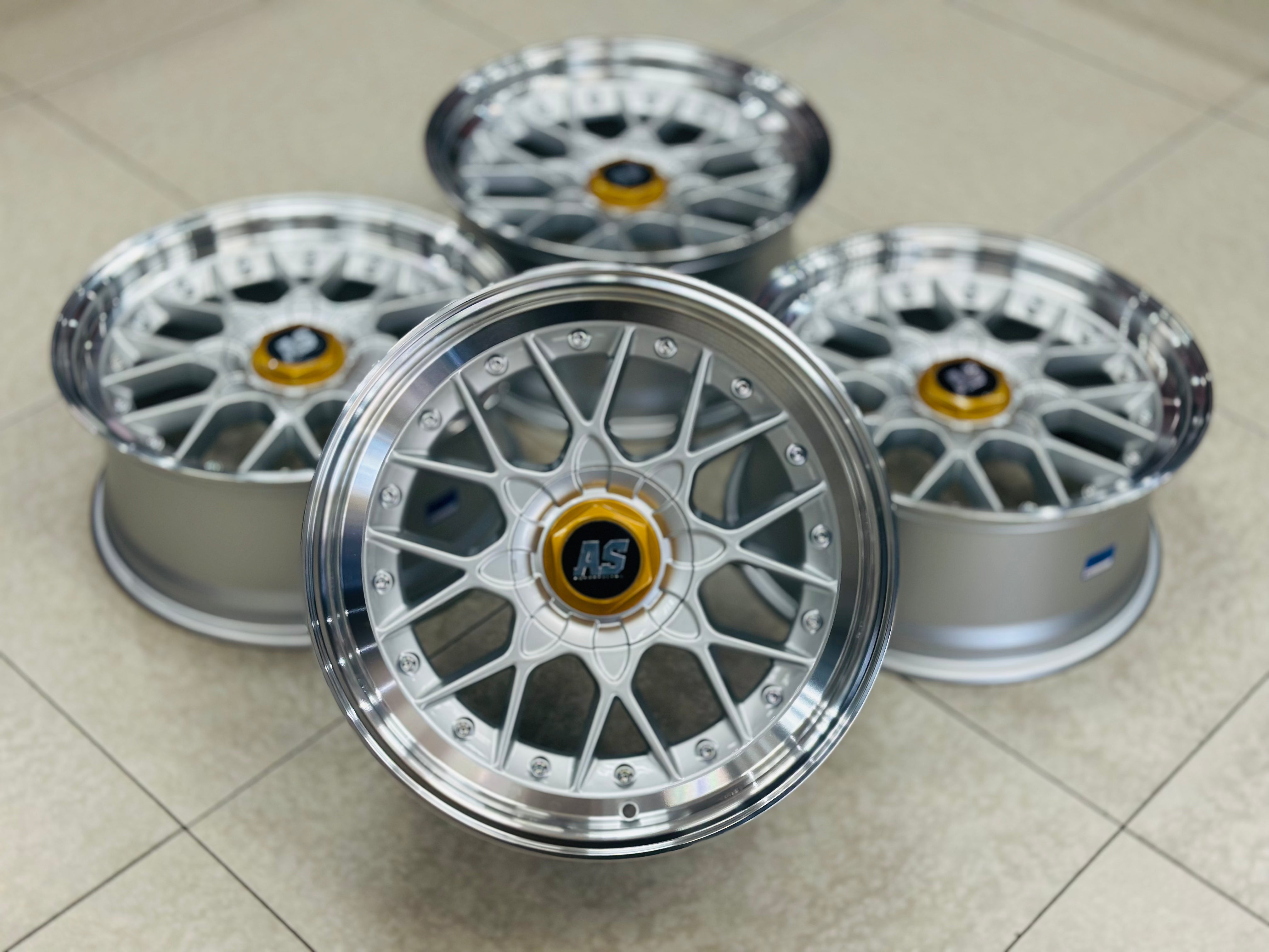 17” AS BBS 506 4/100 & 5/100 silver wheels