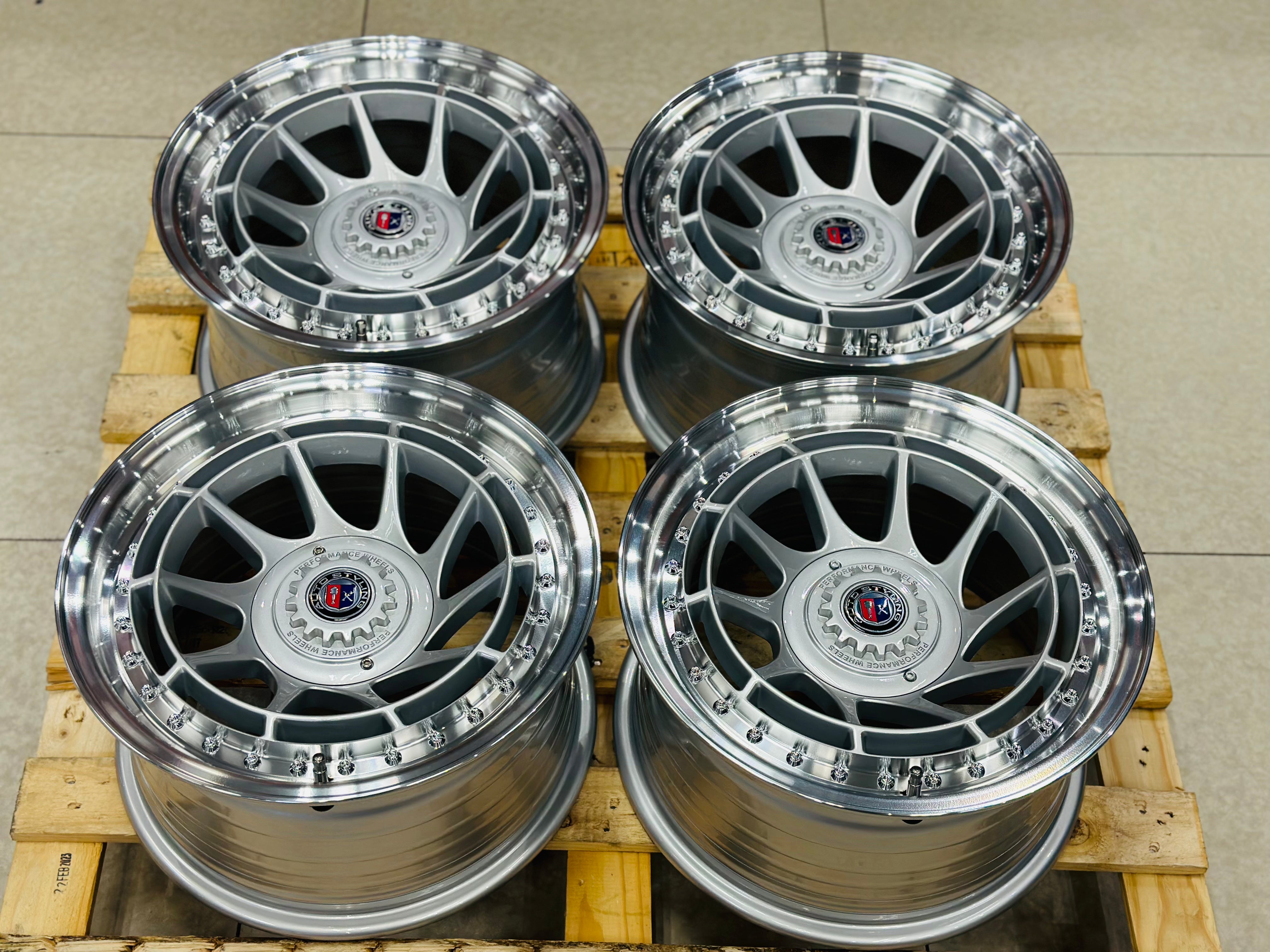15” AS-7573 SILVER  4/100 4/108 wheels