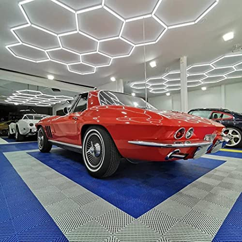 Autostyling Klerksdorp Hexagonal Grid Light Aluminium Ceiling Light LED Ceiling Lamp With Bulb (White) 2.4m x4.8m WHOLESALE PRICE DIRECT TO PUBLIC !