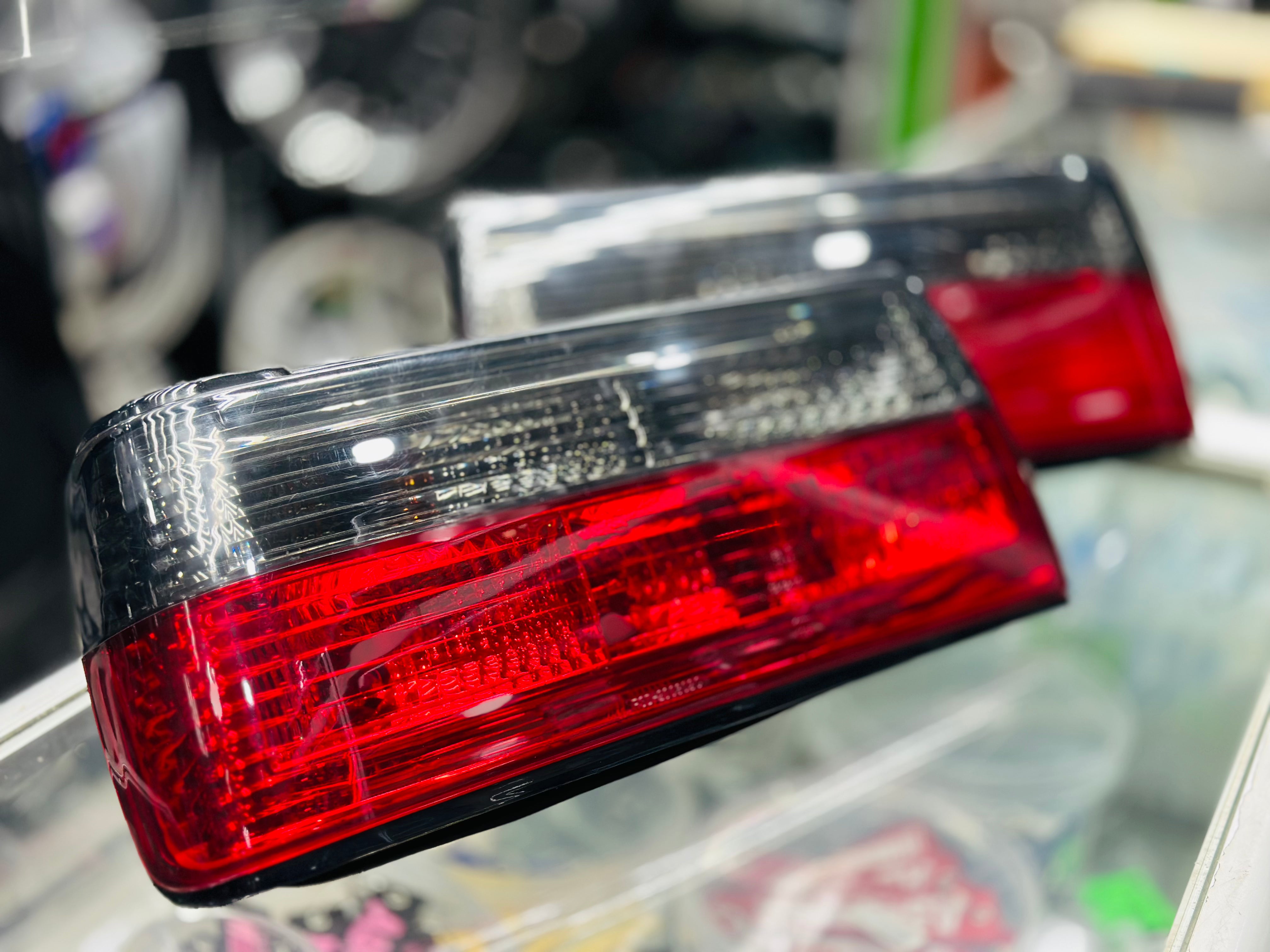 BMW E30 USED SMOKED RED CRYSTAL TAILLIGHTS