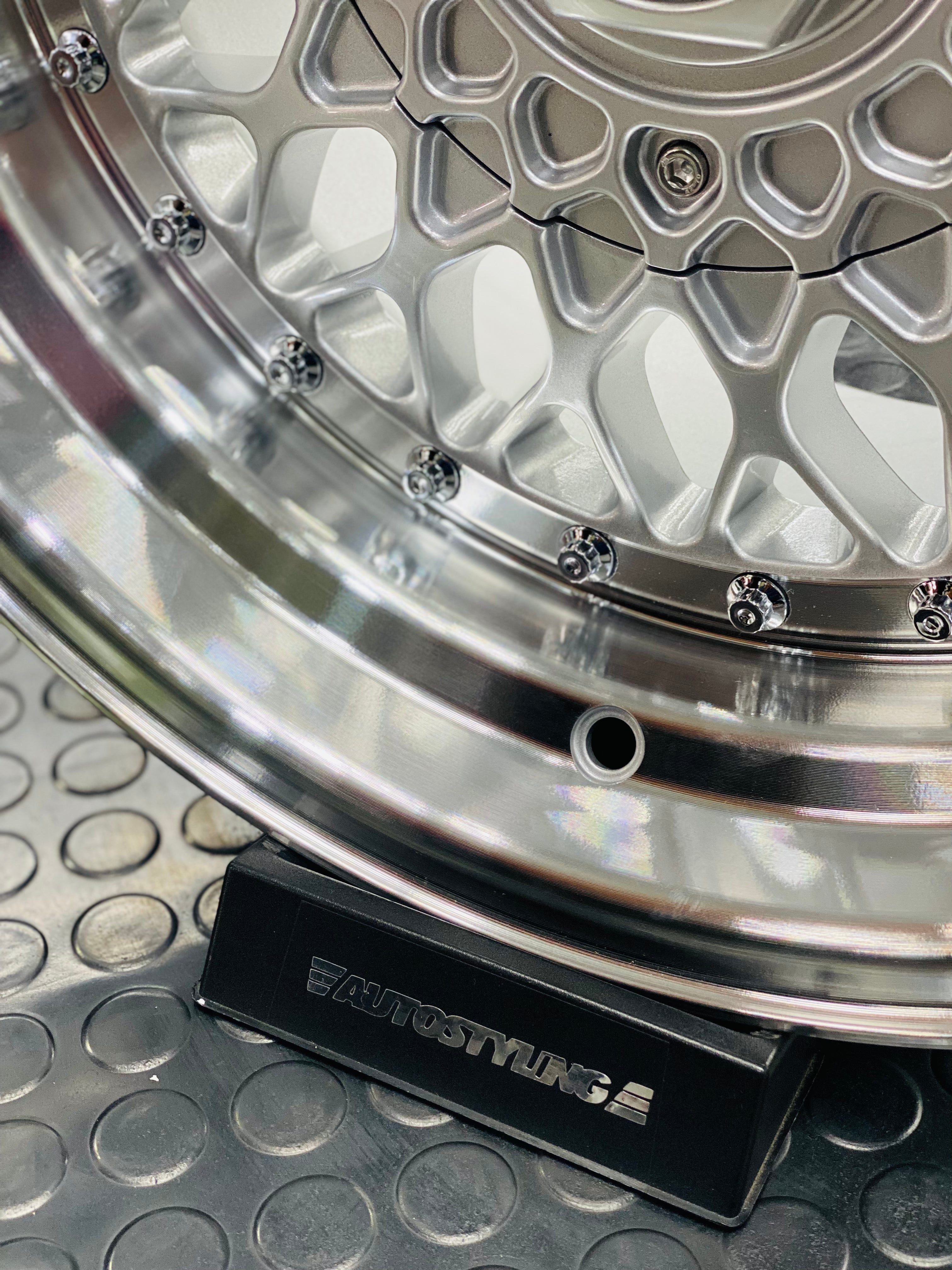 16” AS-MESH 8/9j 4/100 & 5/100 multi hole  SILVER