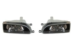 Toyota Corolla/Conquest /Baby Camry Headlamps (93-99)black  Headlamps