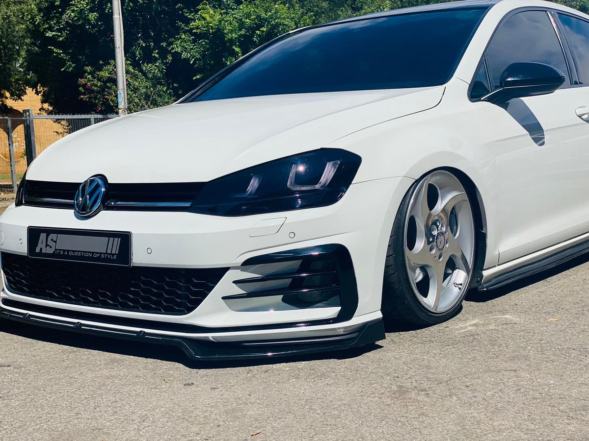 VW GOLF 7 / 7.5 / 7R / 7TSI AS 3PCE FRONT SPOILER GLOSS BLACK – Autostyling  Klerksdorp