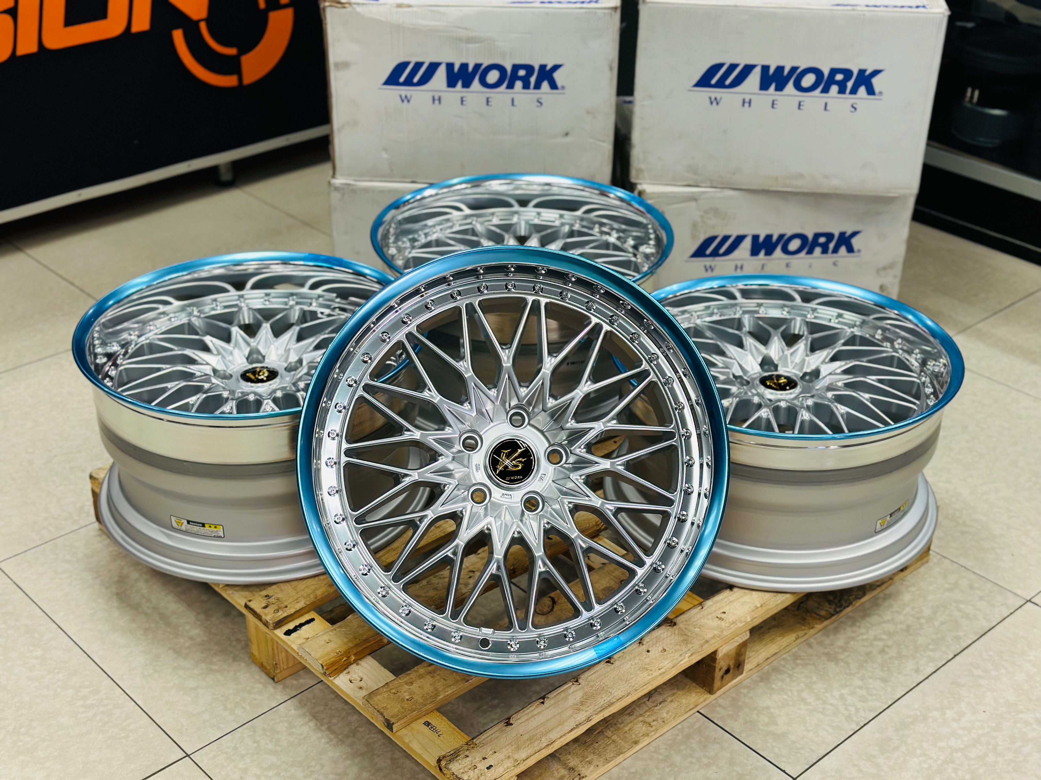 20” WORK VSXV 3pce split wheels 5/120
