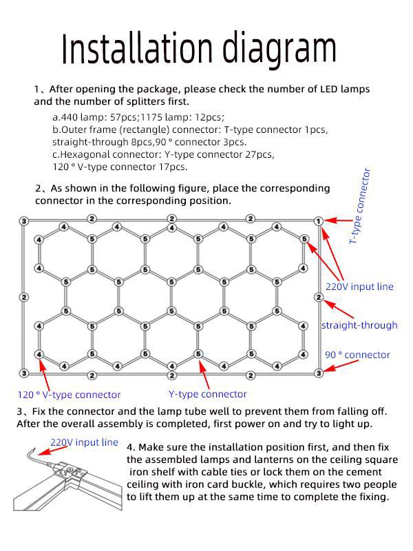 Autostyling Klerksdorp Hexagonal Grid Light Aluminium Ceiling Light LED Ceiling Lamp With Bulb (White) 2.4m x4.8m WHOLESALE PRICE DIRECT TO PUBLIC !
