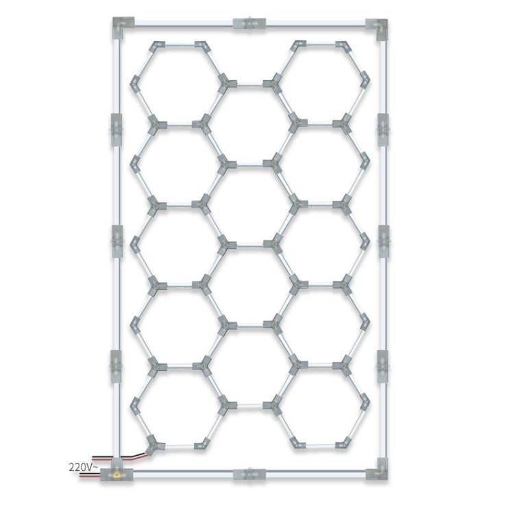 Hexagon led lights 2.4m x4.8m