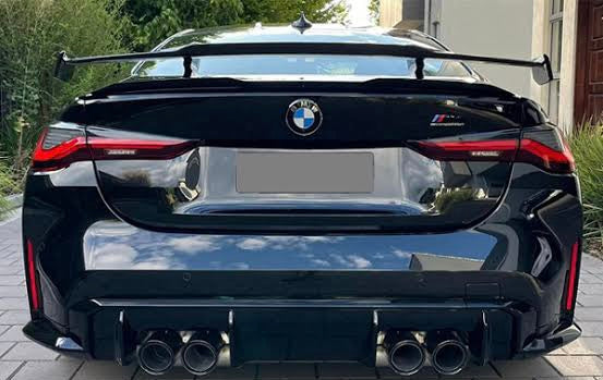 G80 Rear End Mod BM G80 / G82 (M3/M4) Gloss Black M-Performance Competition Style Rear ...