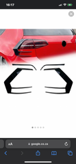 MK7.5  TAIL LIGHT TRIMS RAZOR GLOSS BLACK