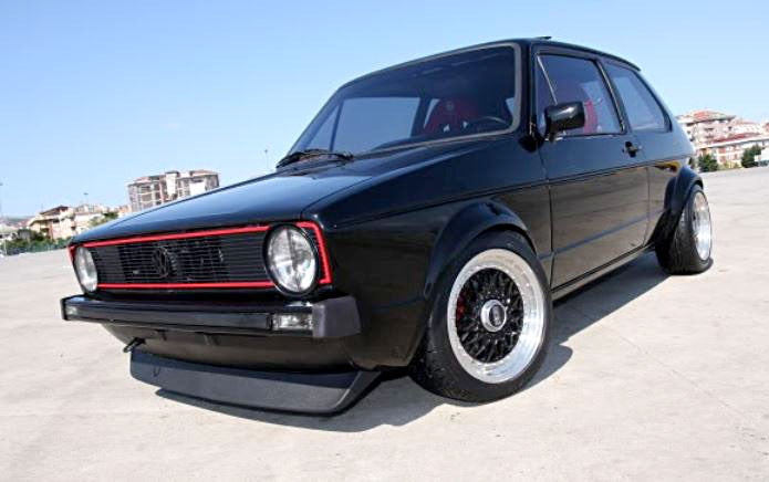 VW GOLF MK1 RABBIT FRONT SPOILER MATT BLACK – Autostyling Klerksdorp