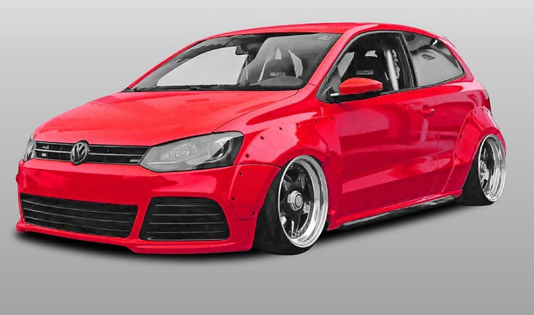 Polo 6 wide fender kit