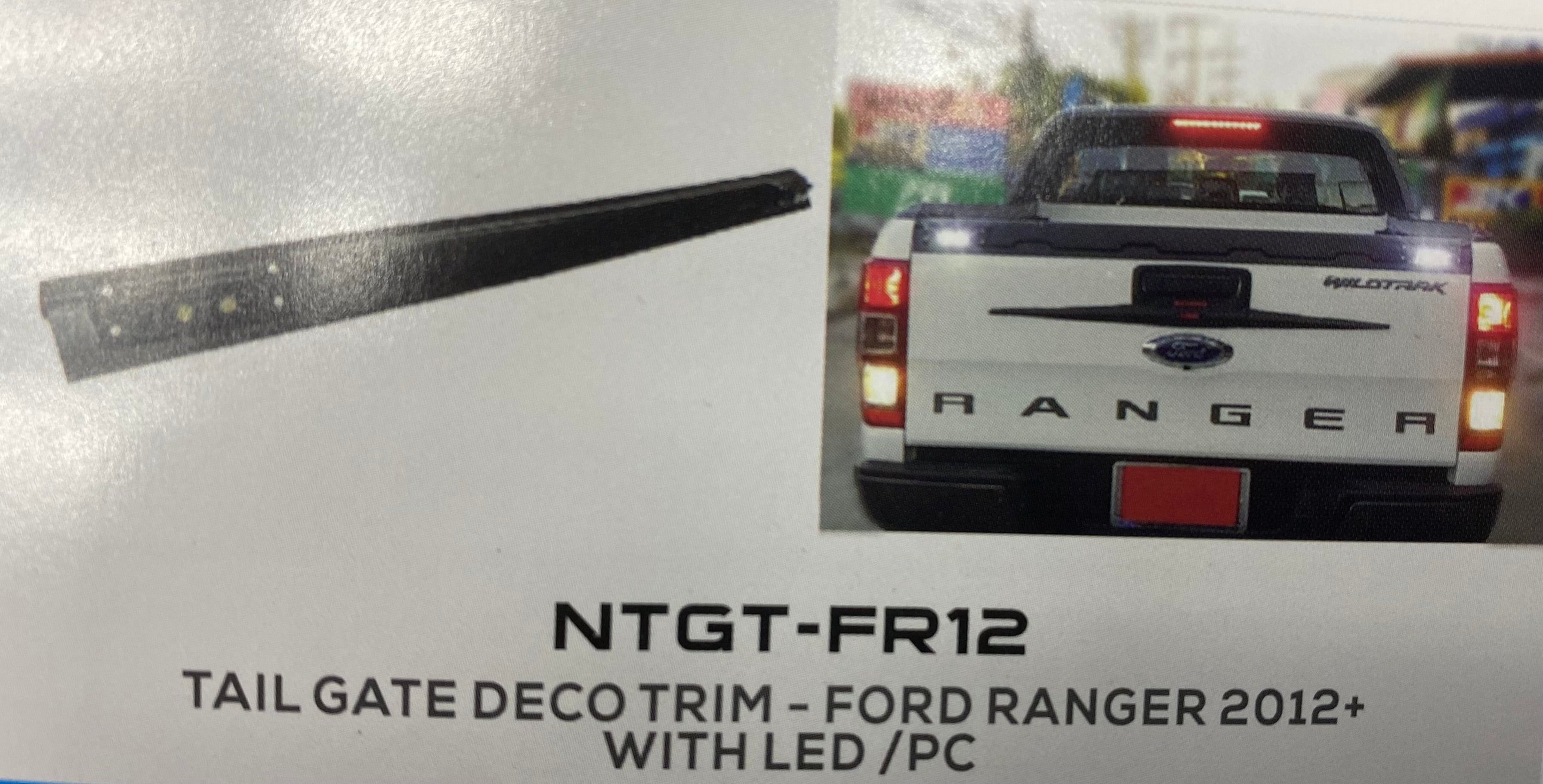 Ford ranger tailgate spoiler with 4xled