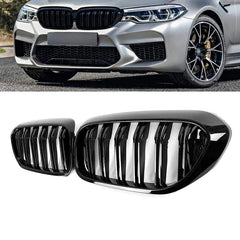 BM G30 5-Series Piano Black Double Slat Kidney Grille (19-On)
