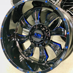 20” AS-XM322   20X12J GLOSS BLACK/ BLUE