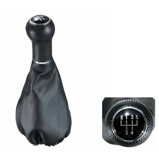 5 SPEED GEAR KNOB WITH BOOT BLACK VW POLO 6N 1996-1999