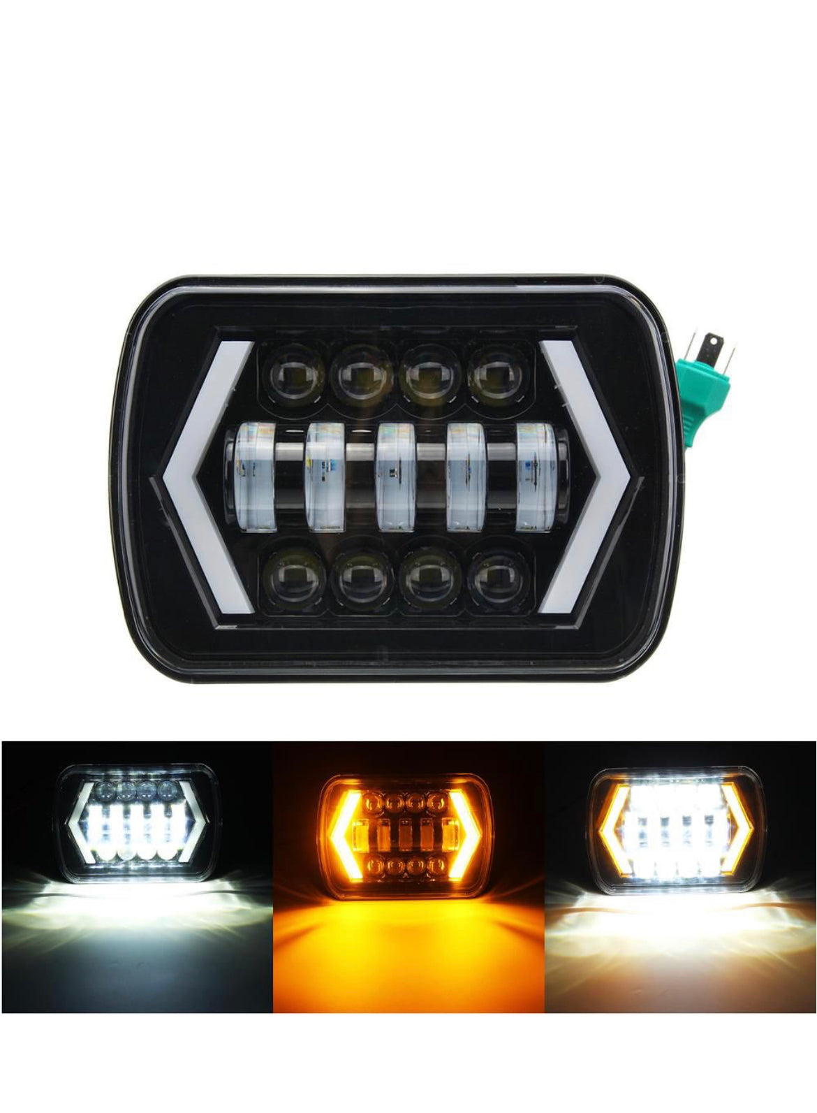 7” Square drl headlights ( jeep style )