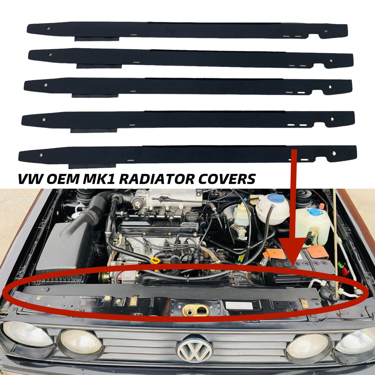 VW OEM MK1 RADIATOR COVER