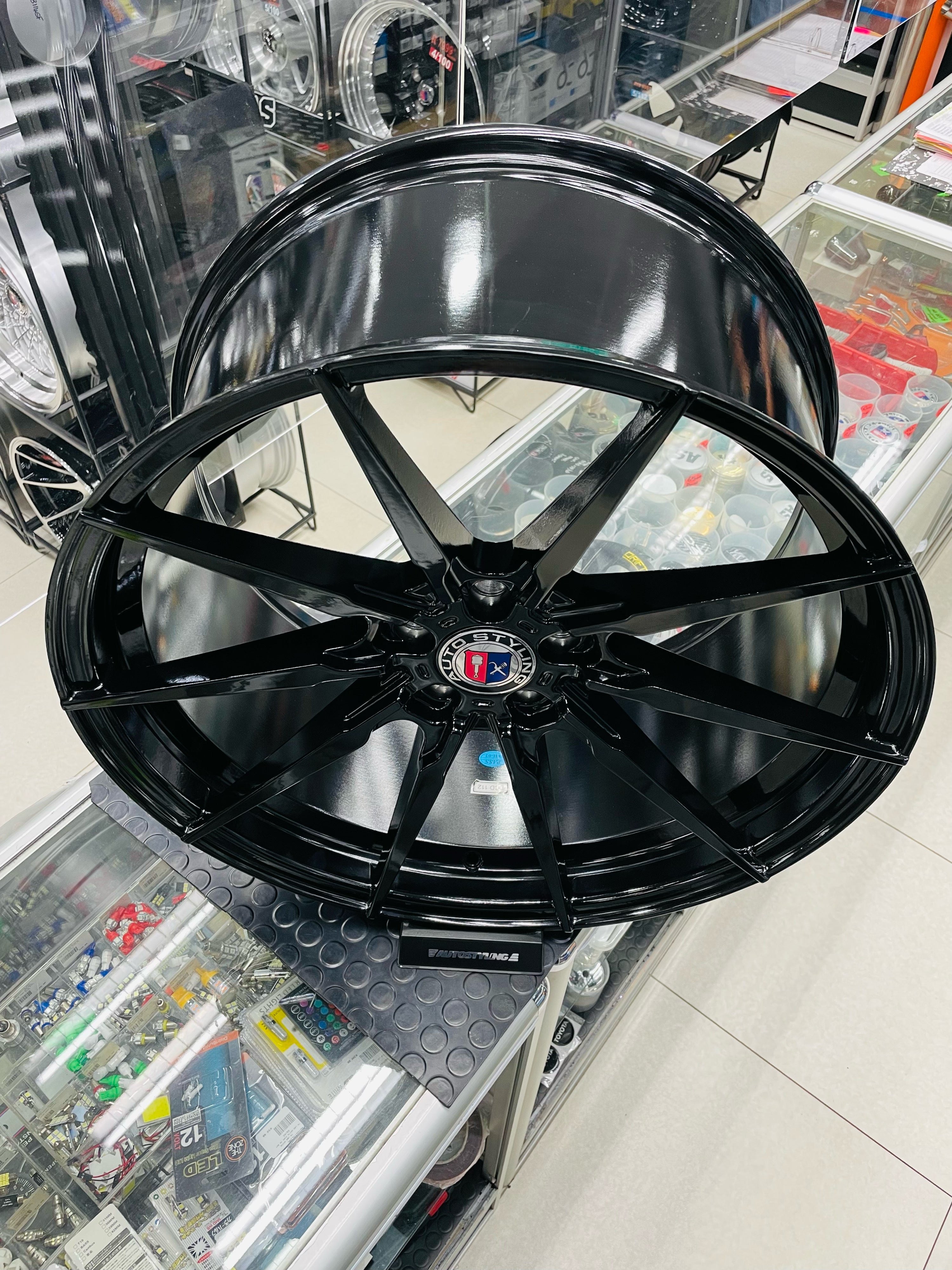 21” AS-5010 5x120 9/10.5j PCD GLOSS BLACK wheels