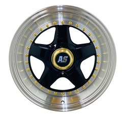 17” AS- RF 4/100 4/114 BLACK