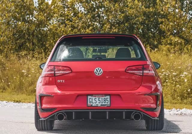 Golf R400 Rear VW GOLF MK 7 gti R400 style REAR BUMPER CANARDS GLOSS BLACK