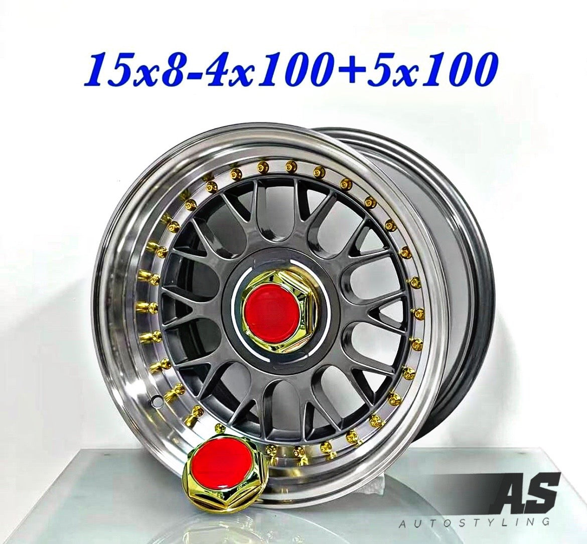 15” AS 5031 - BBS STYLE WHEELS hi