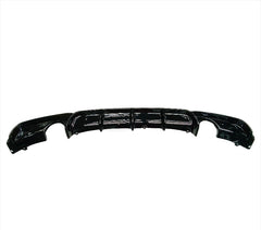BMW F30 DOUBLE SIDED, SINGLE PIPE REAR DIFFUSER GLOSS BLACK