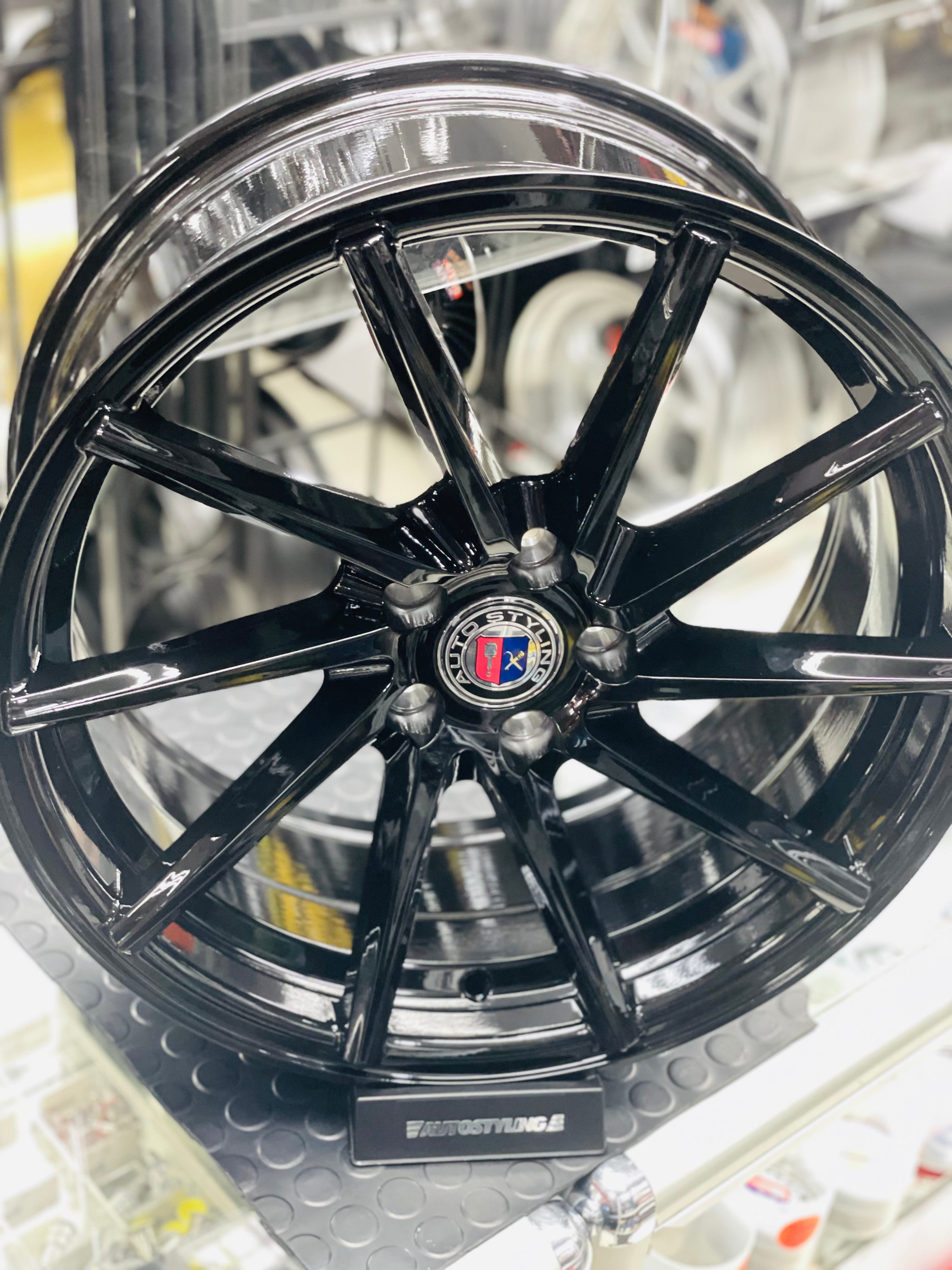 17” AS- CVT 5/100 gloss black wheels