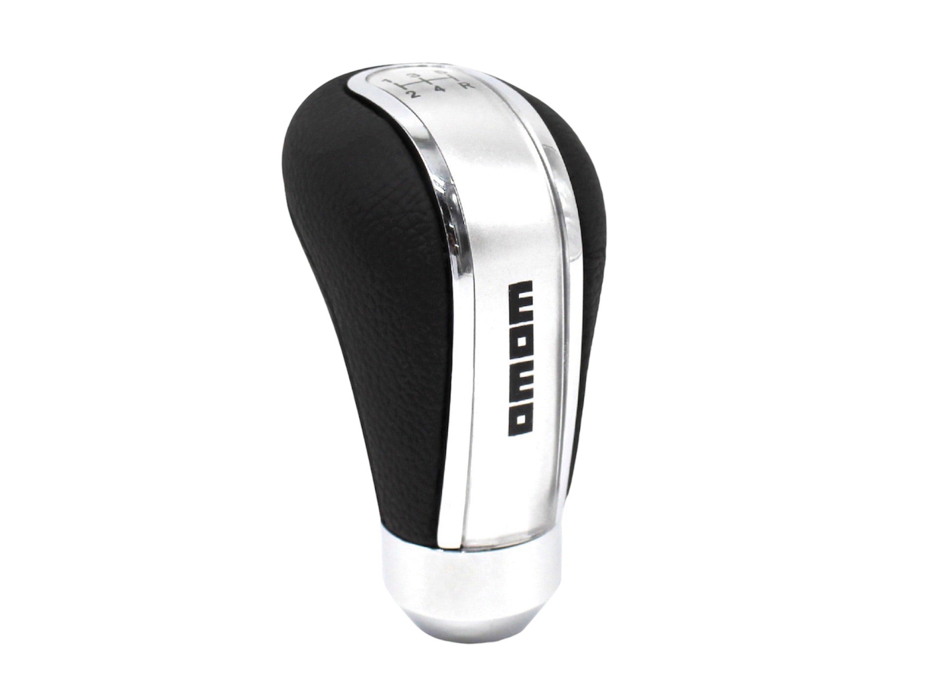 LONG BLACK WITH SILVER GROOVE 5 SPEED GEAR KNOB