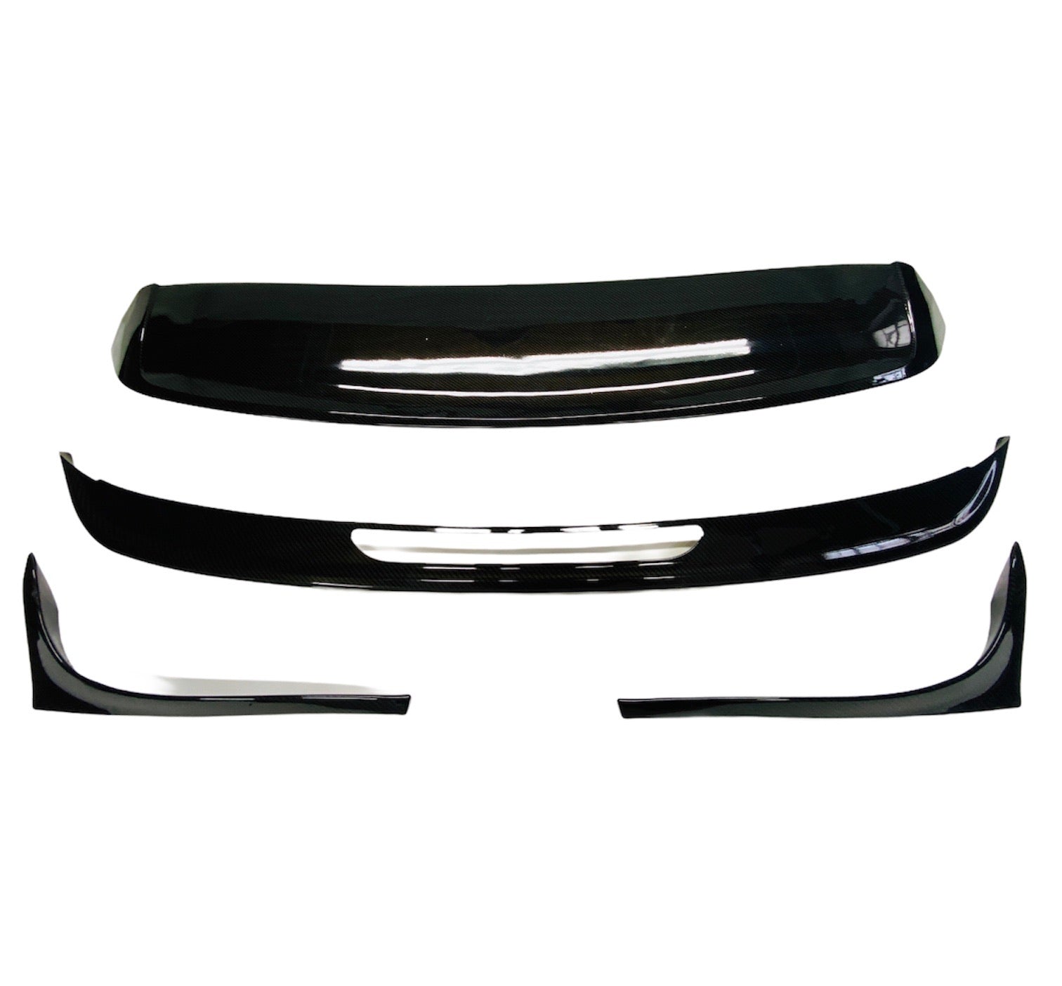 VW MK 7 TSI TO GTI 4PCE BOOT SPOILER CARBON LOOK
