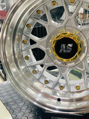 15'' AS- RC2 SILVER, GOLD STUDS  4/100 4/114