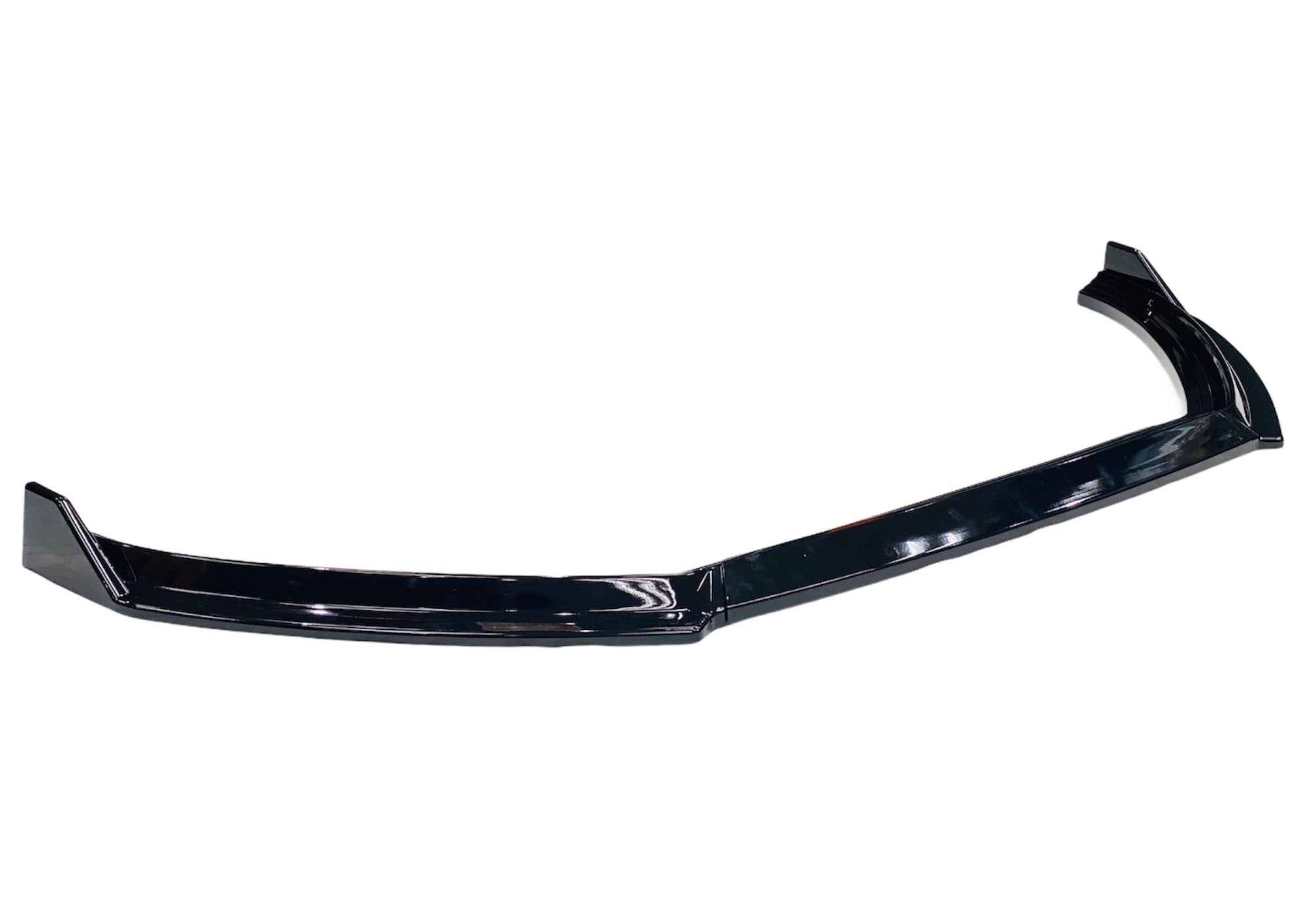 NEW IMPROVED VW POLO 6/ POLO 7 TSI VIVO 3pce NEW PLASTIC GLOSS BLACK FRONT SPOILER