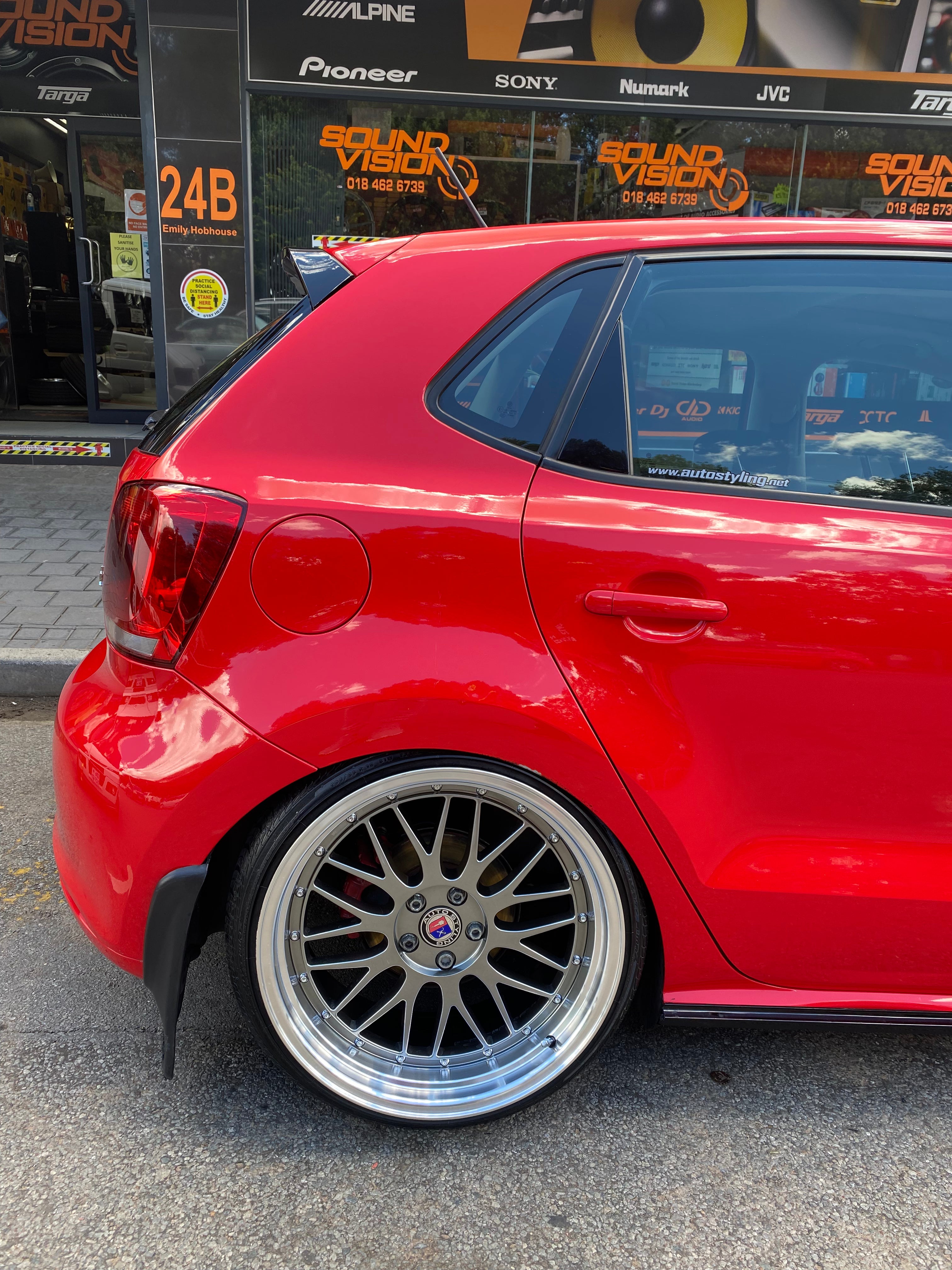 POLO 6 GTI STYLE ADD ON SPOILER GLOSS BLACK