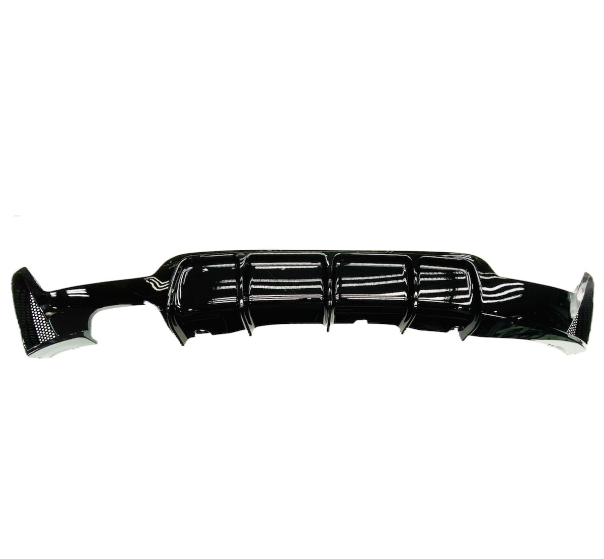 BMW F32 REAR BUMPER DIFFUSERS GLOSS BLACK
