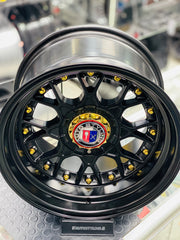15'' AS- RC2 FULL MATT BLACK  4/100