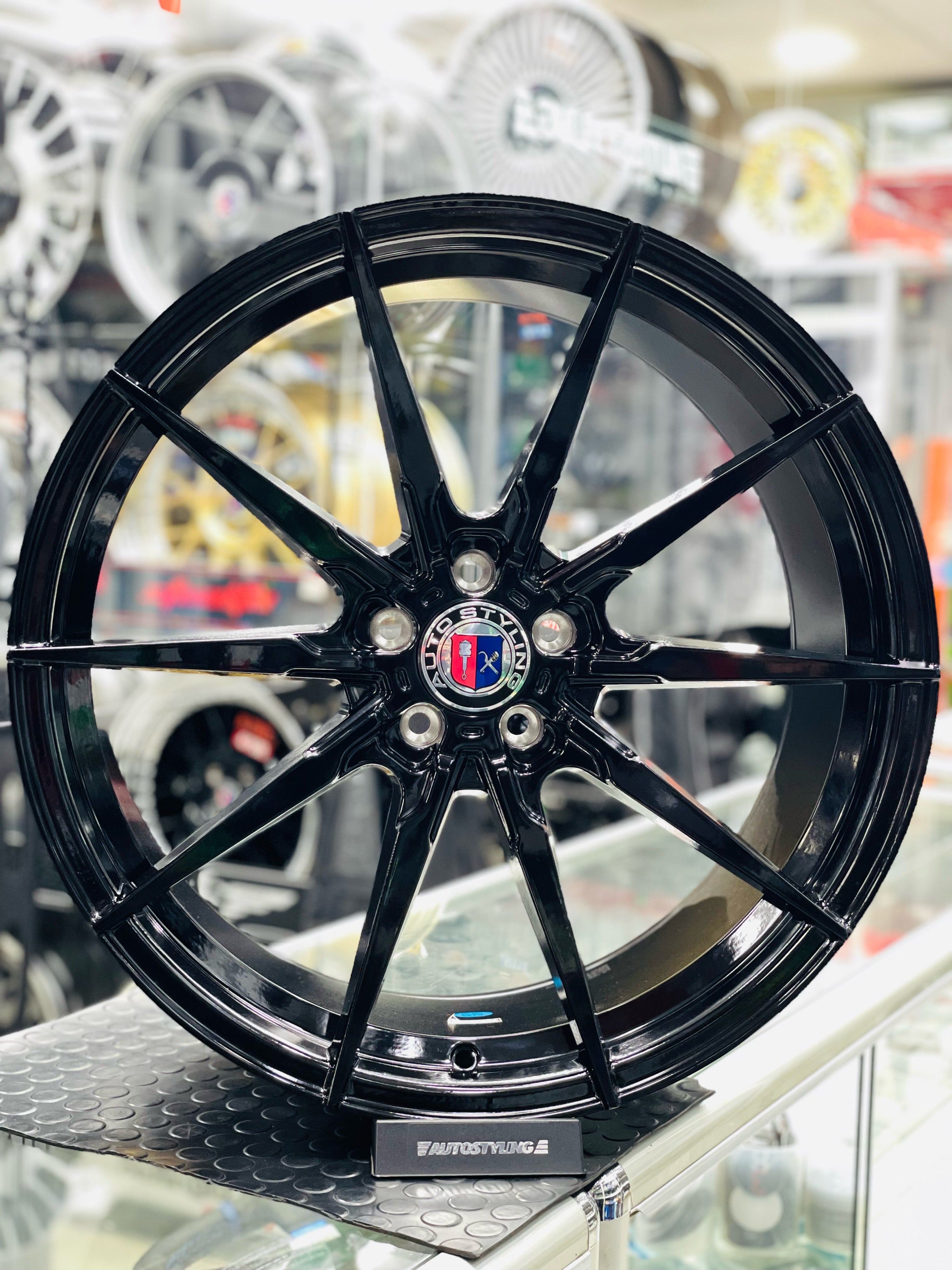 21” AS-5010 5x120 9/10.5j PCD GLOSS BLACK wheels