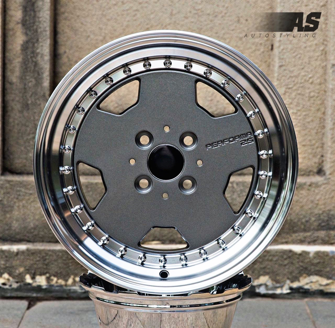 15” AS- PERFORMA M/ BLOCK 4/100 WHEELS